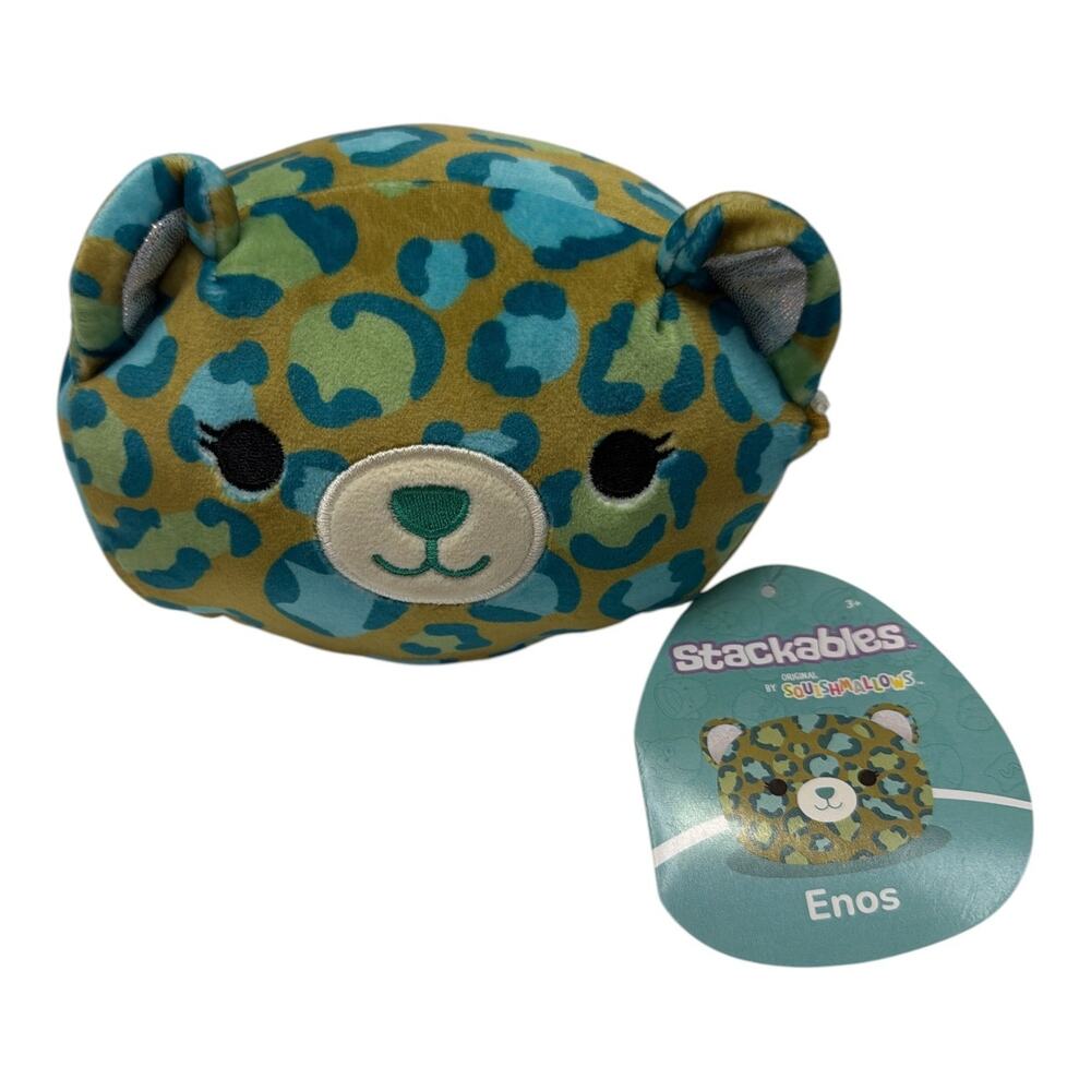 Enos the leopard stackables squishmallow Plush Toy